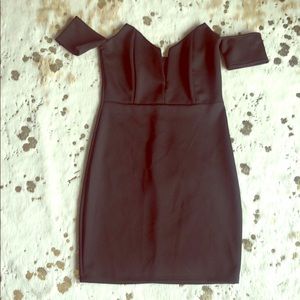 Off shoulder mini dress